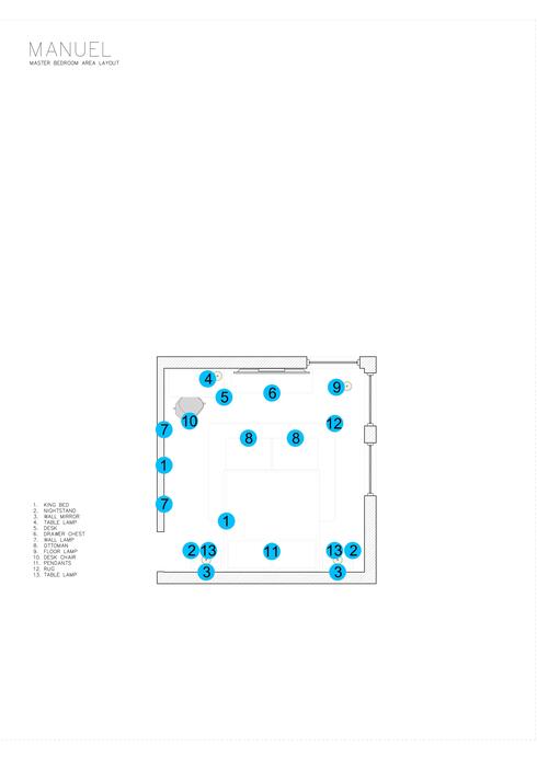 Online Designer Bedroom Floorplan