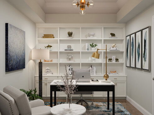 Transitional Living, Dining & Home Office De... | Decorilla