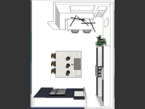 Online Designer Kitchen Floorplan