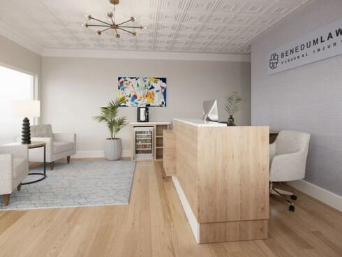 office reception 3d design