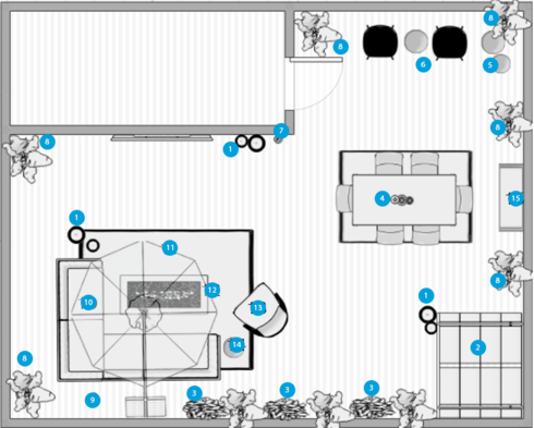 Online Designer Patio Floorplan