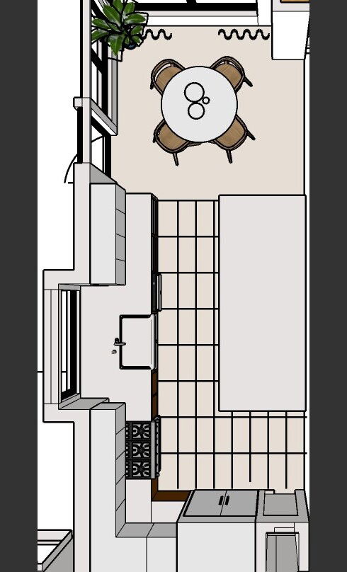 Online Designer Kitchen Floorplan