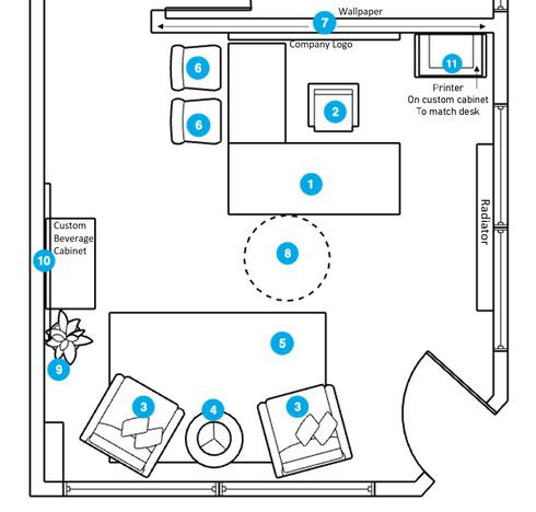 Online Designer Business/Office Floorplan