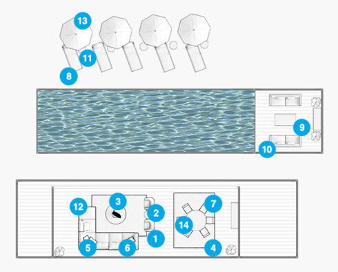 Online Designer Patio Floorplan