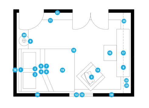 Online Designer Living Room Floorplan