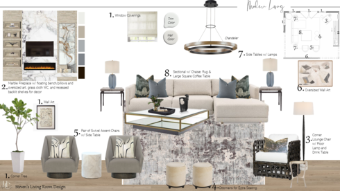 Modern Glam Living Room Design Berkeley H. Moodboard 2 thumb