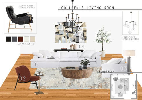 Contemporary Great Room Interior Design Jessica D. Moodboard 1 thumb