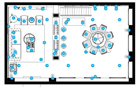 Online Designer Living Room Floorplan