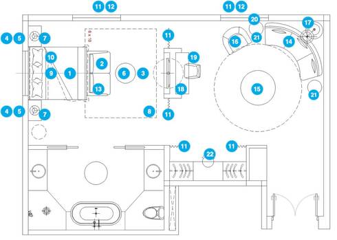 Online Designer Bedroom Floorplan