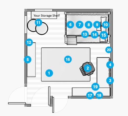 Online Designer Bedroom Floorplan