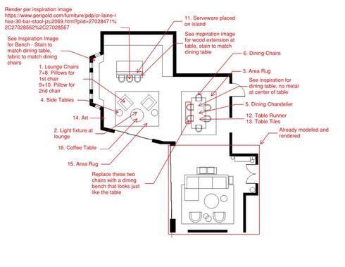 Online Designer Living Room Floorplan