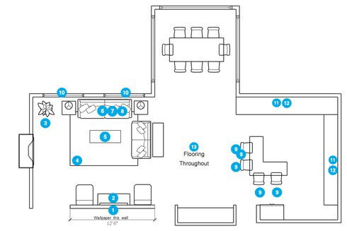 Online Designer Kitchen Floorplan