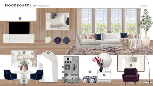 Neutral Living Room with Pop of Color Erika F. Moodboard 2 thumb