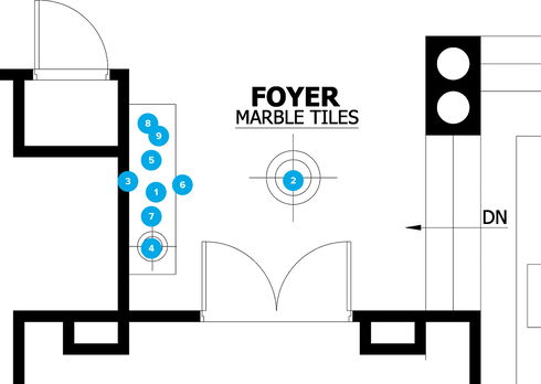 Online Designer Hallway/Entry Floorplan