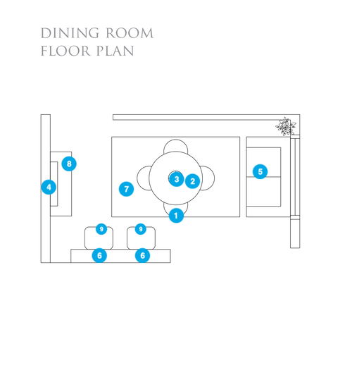 Online Designer Dining Room Floorplan