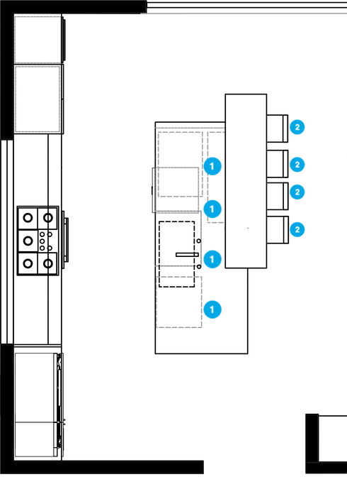 Online Designer Kitchen Floorplan