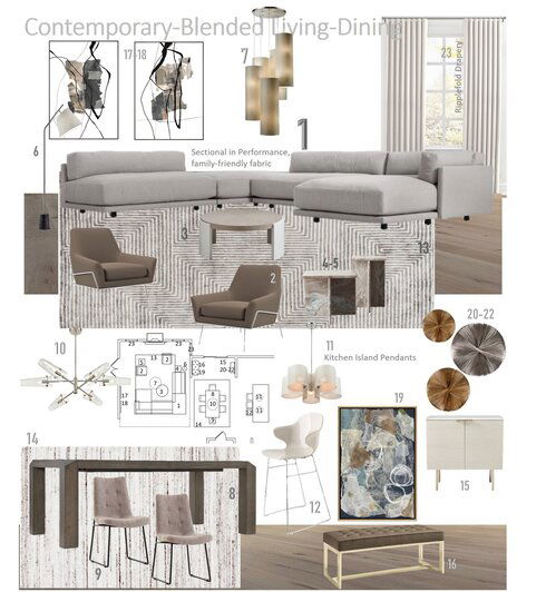  Stunning Modern Great Room Design Wanda P. Moodboard 1 thumb