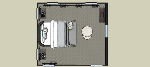 Online Designer Bedroom Floorplan