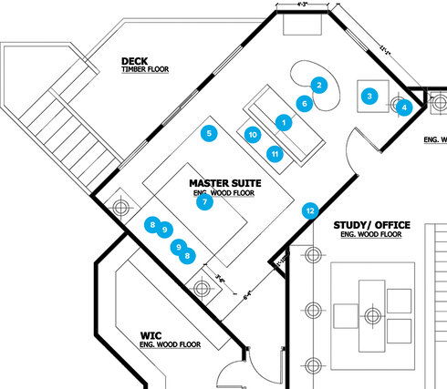 Online Designer Bedroom Floorplan