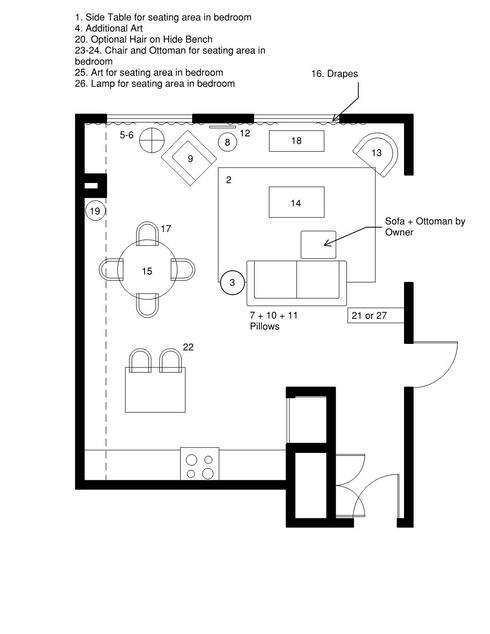 Online Designer Living Room Floorplan