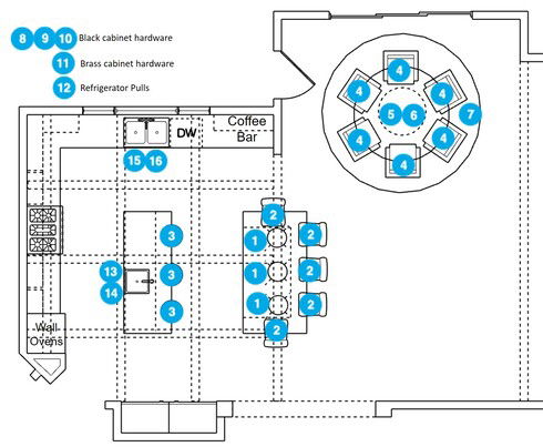 Online Designer Kitchen Floorplan