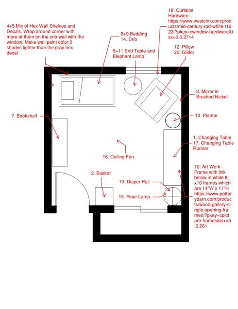 Online Designer Nursery Floorplan