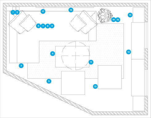 Online Designer Dining Room Floorplan