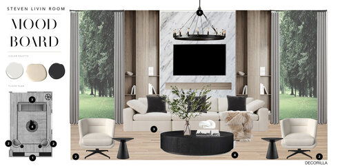 Modern Glam Living Room Design Erika F. Moodboard 1 thumb