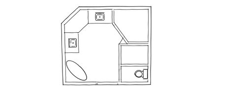 Online Designer Bathroom Floorplan