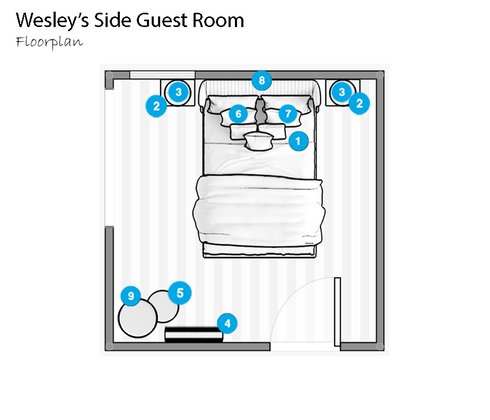 Online Designer Bedroom Floorplan