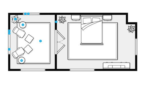 Online Designer Bedroom Floorplan