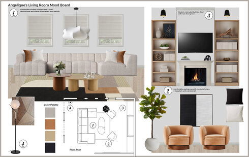 Cozy Modern Minimalist Living Room Design Rajna S. Moodboard 1 thumb