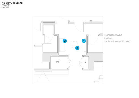 Online Designer Hallway/Entry Floorplan