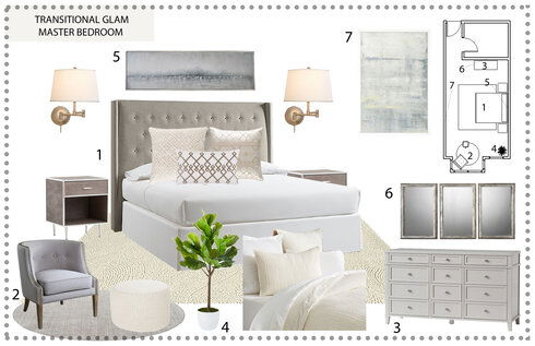 Glamorous and Elegant Master Bedroom Deandra G. Moodboard 2 thumb