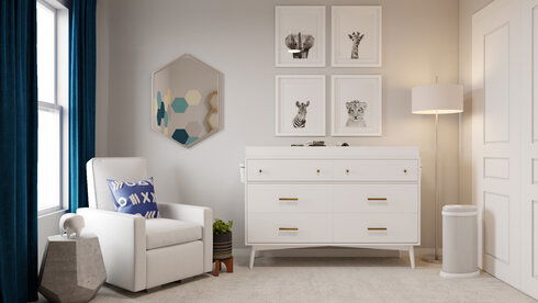 modern nursery dresser