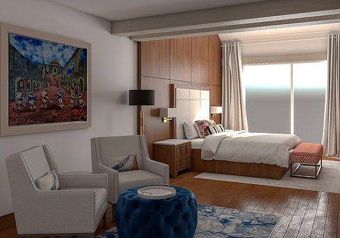 Hotel Inspired Transtional Master Bedroom In Decorilla