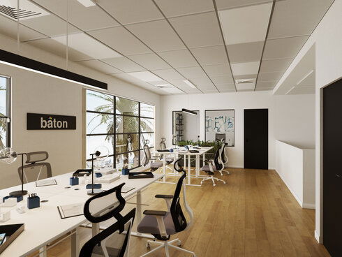 Bright Modern Open Space Office Interior Design | Decorilla