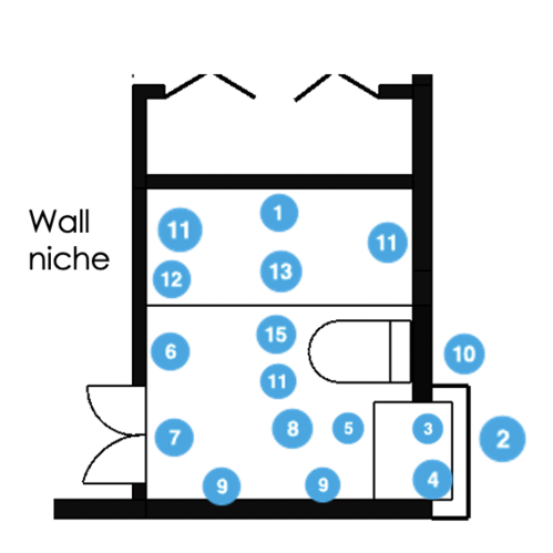 Online Designer Bathroom Floorplan