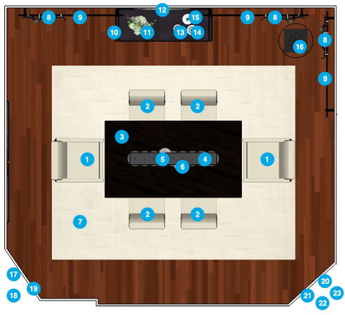 Online Designer Dining Room Floorplan