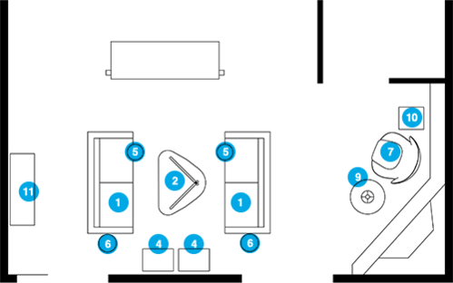 Online Designer Living Room Floorplan