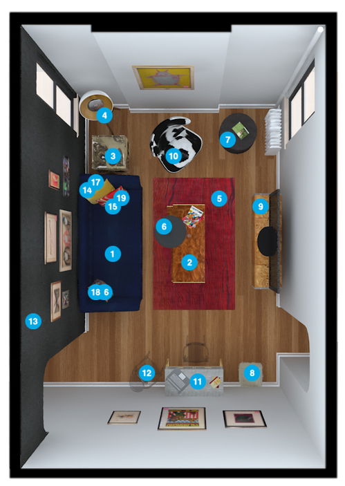 Plano del Dormitorio del Diseñador en Línea
