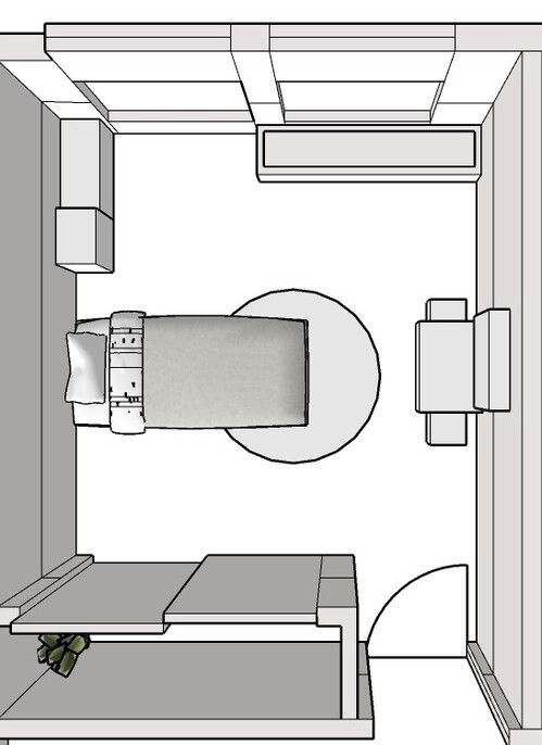 Online Designer Bedroom Floorplan