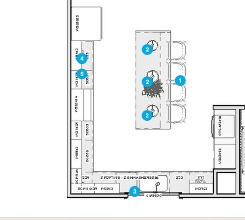 Online Designer Kitchen Floorplan