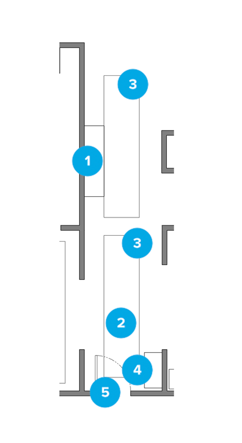 Online Designer Hallway/Entry Floorplan