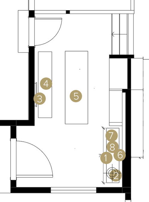 Online Designer Hallway/Entry Floorplan