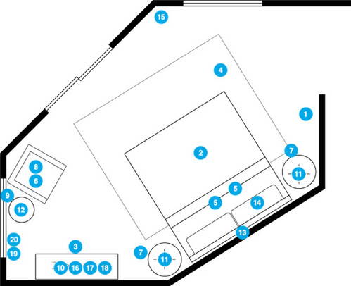 Online Designer Bedroom Floorplan