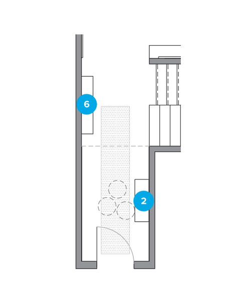 Online Designer Hallway/Entry Floorplan