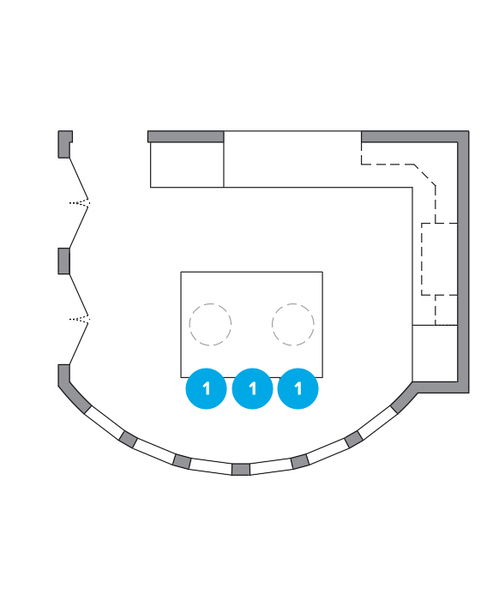 Online Designer Kitchen Floorplan