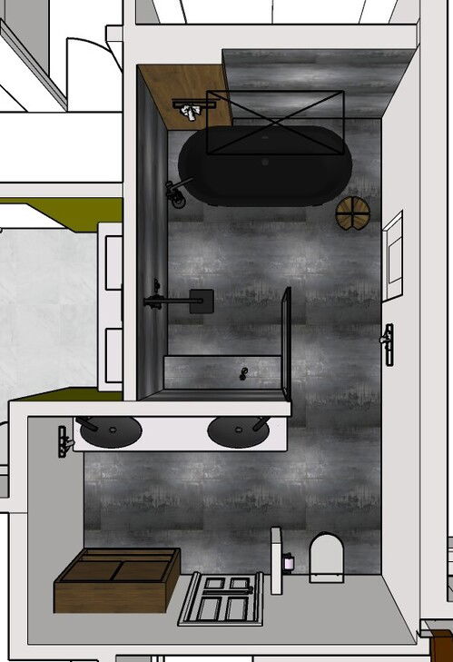 Online Designer Bathroom Floorplan