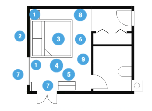 Online Designer Bedroom Floorplan